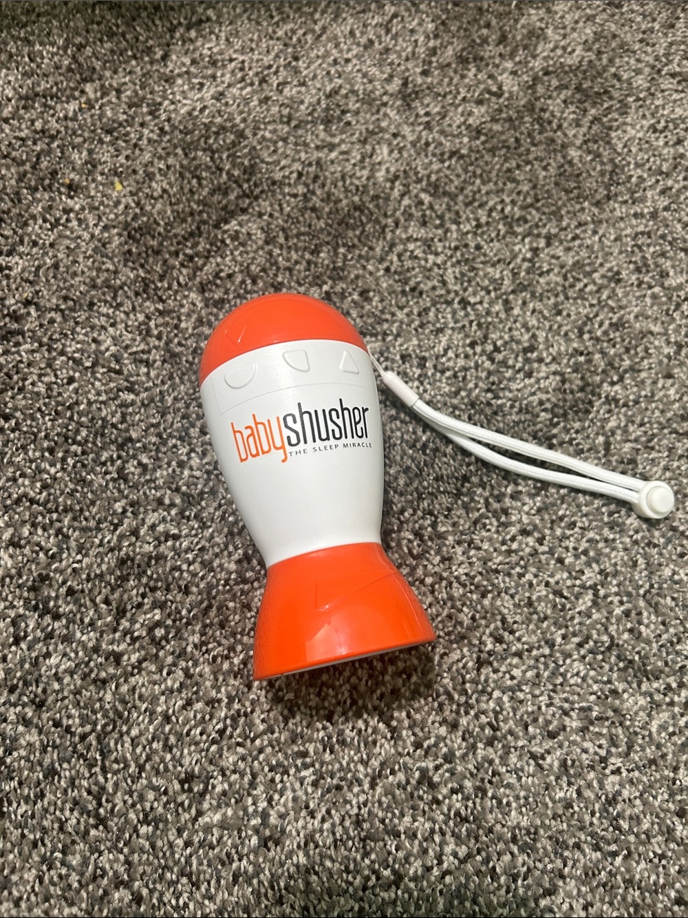 Baby Shusher Portable Sleep Soother - White & Orange